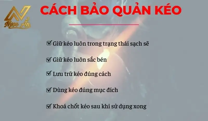 Cách bảo quản kéo cắt cành